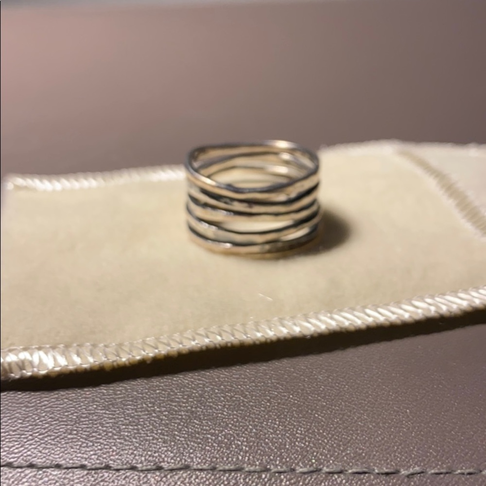 James Avery Stacked Hammered Ring